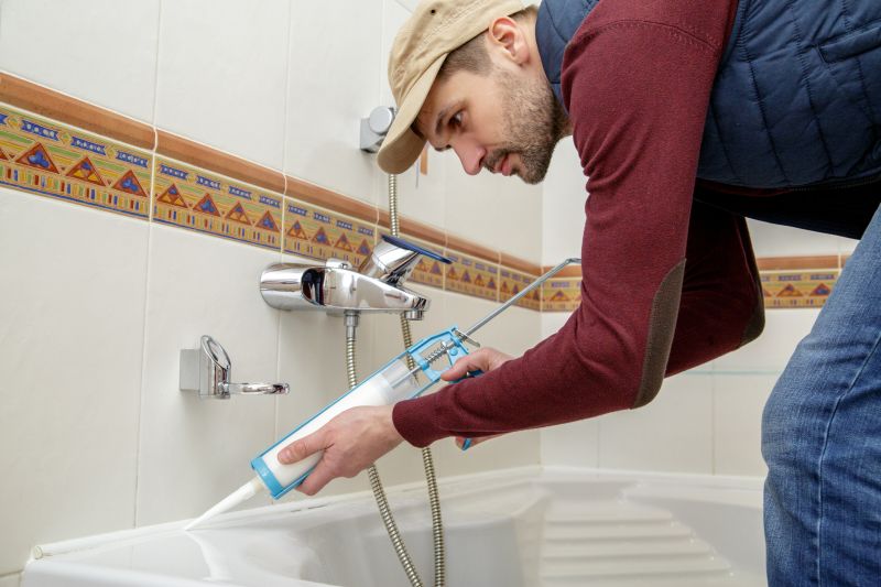 Skilled Installer Adjusting Tub